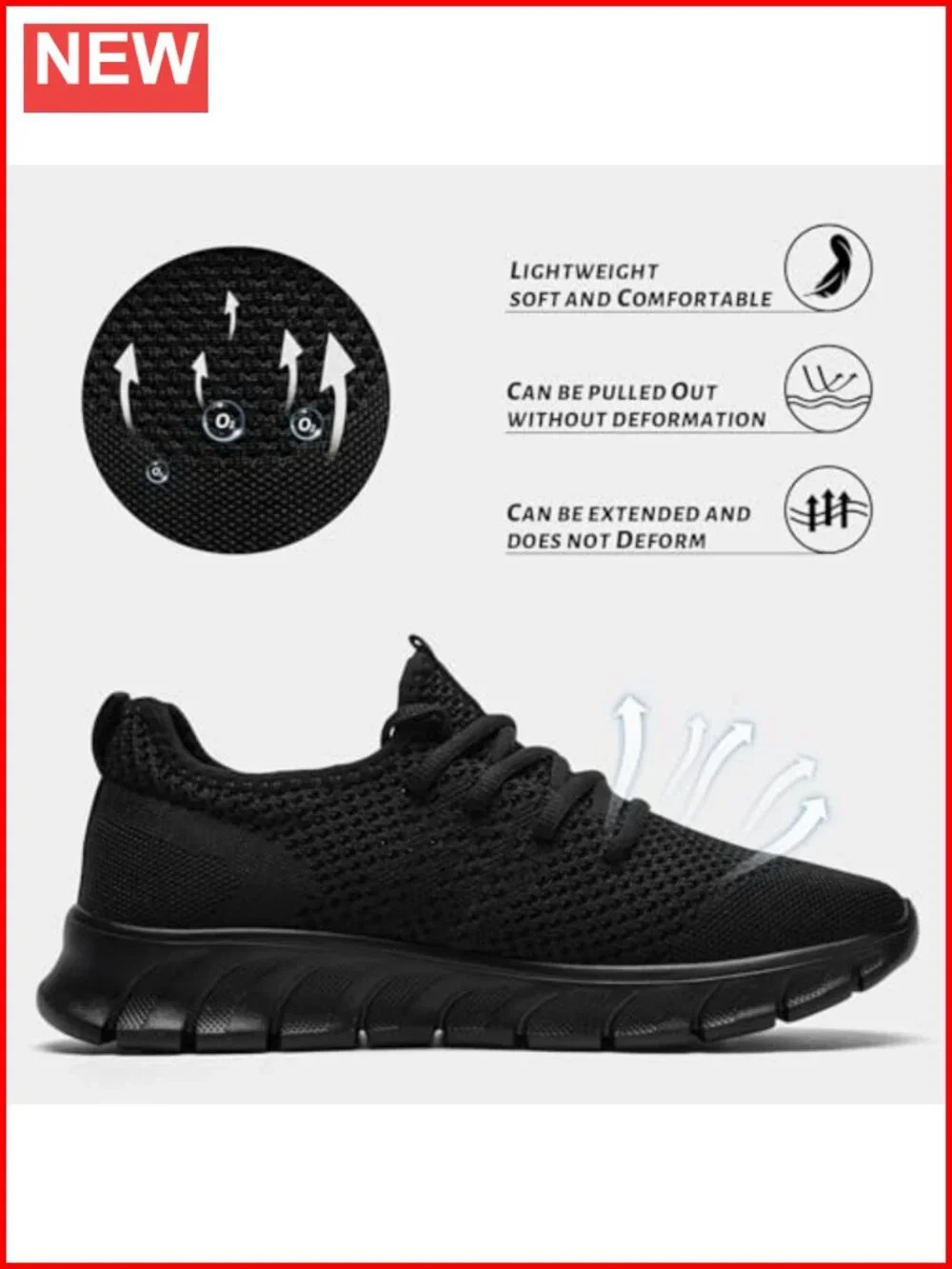 Womens Running Sneakers Non Slip Walking Gym Athletic Shoes Breathable